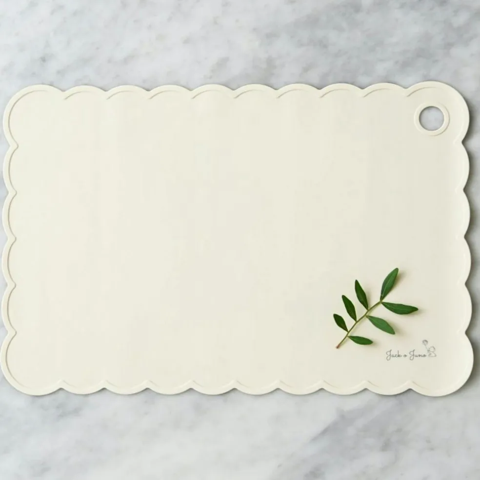 Poppy Table Mat 25x38 cm, Cream