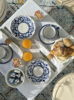 Positano Cappuccino Cup With Saucer, Blue