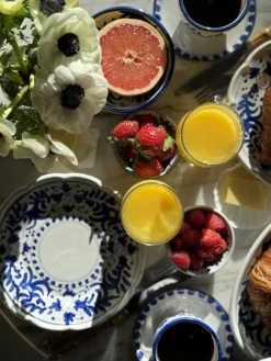 Positano Cappuccino Cup With Saucer, Blue