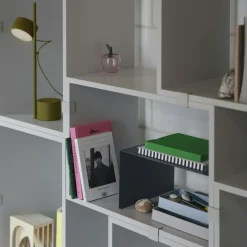 Post Table Lamp, Brown Green