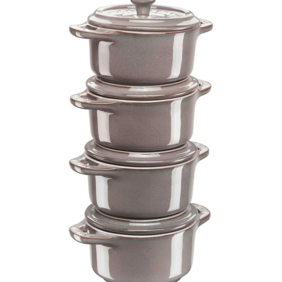 Pot Set Mini Ø10 4-pack, Grey