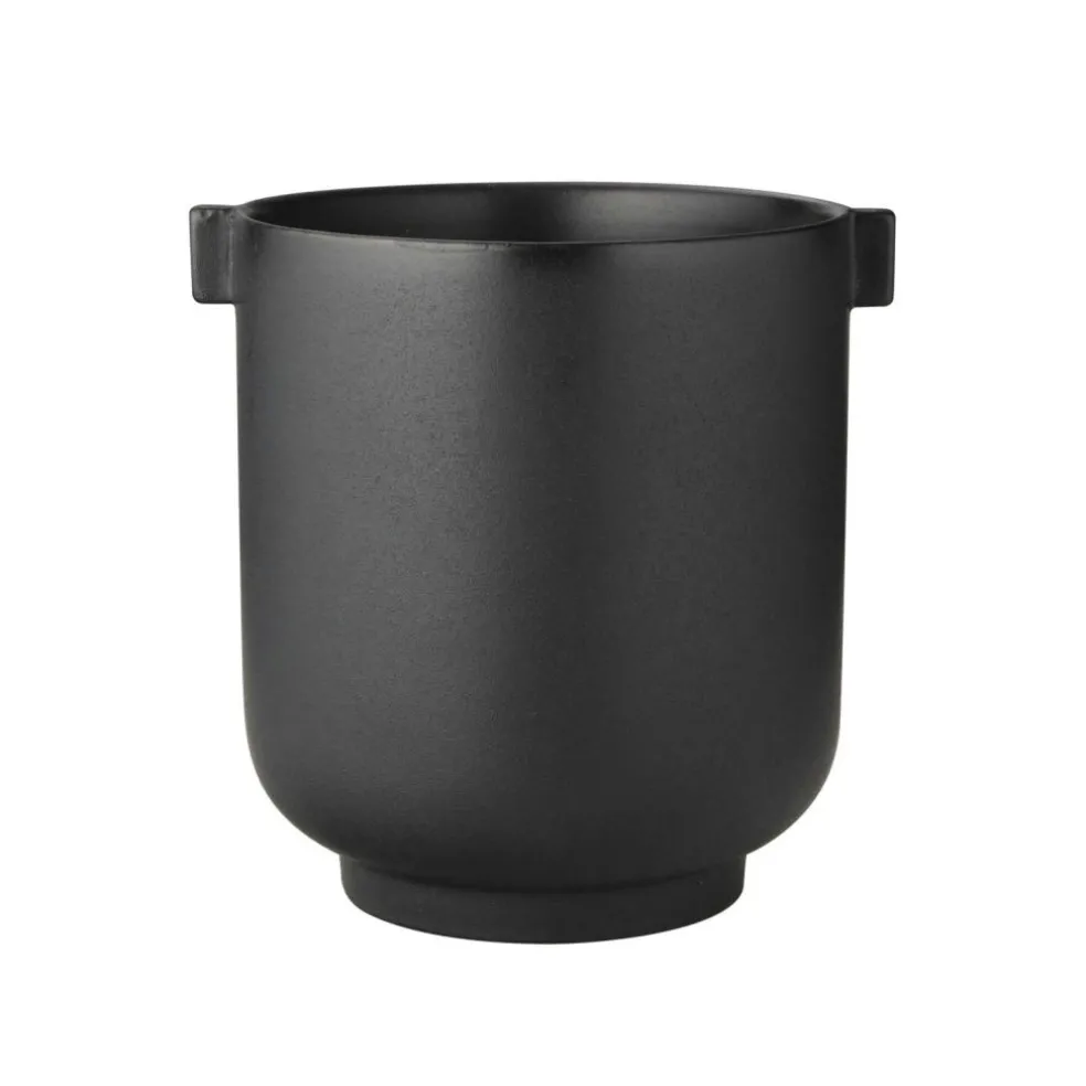 Pot With Ear H22.5 cm, Black