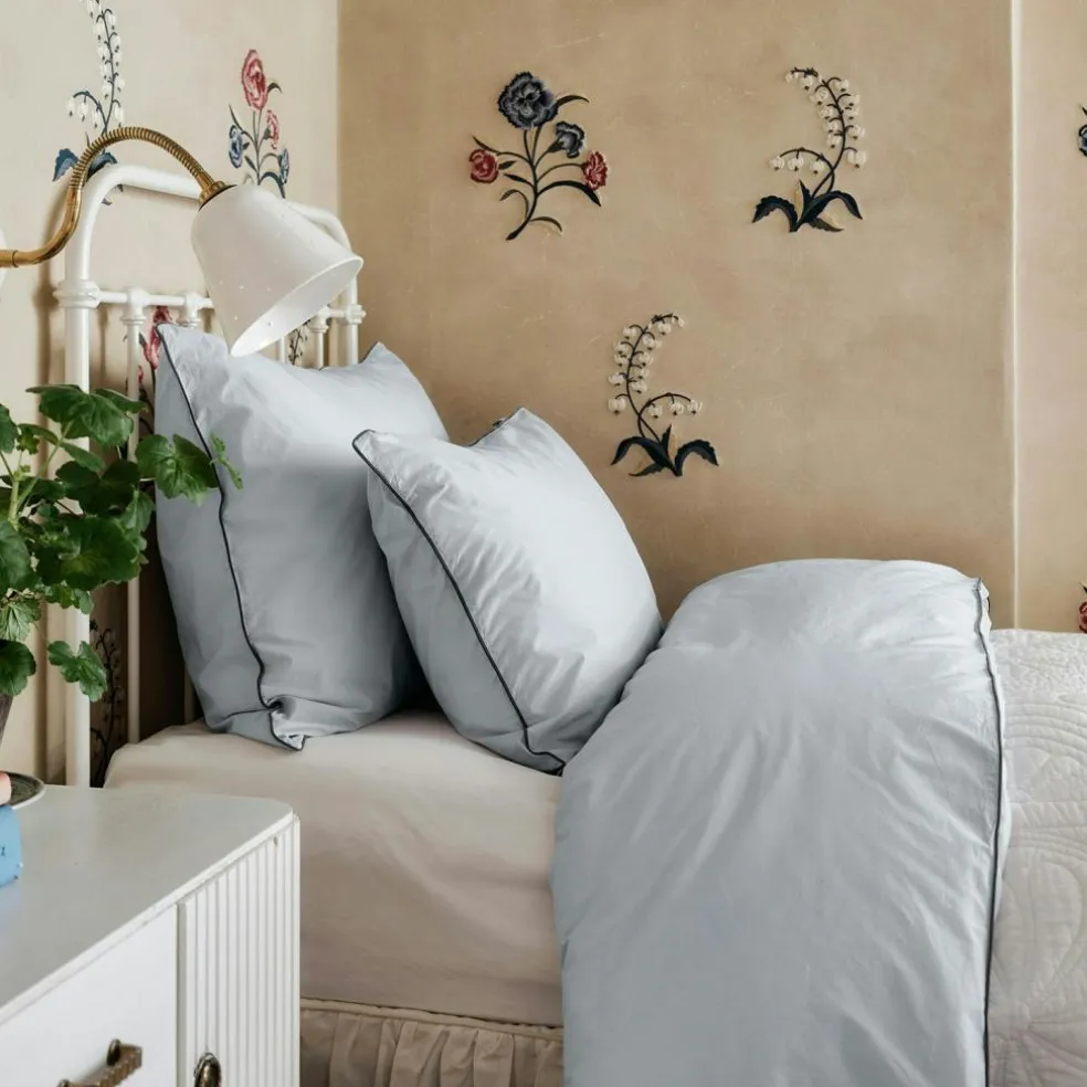 Powder EKO Duvet Cover 150x210 cm, Light Blue/Dark Blue