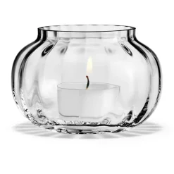 Primula Candle Holder, Amber