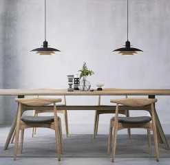 Primus I Pendant 430 mm, Denim / Brass