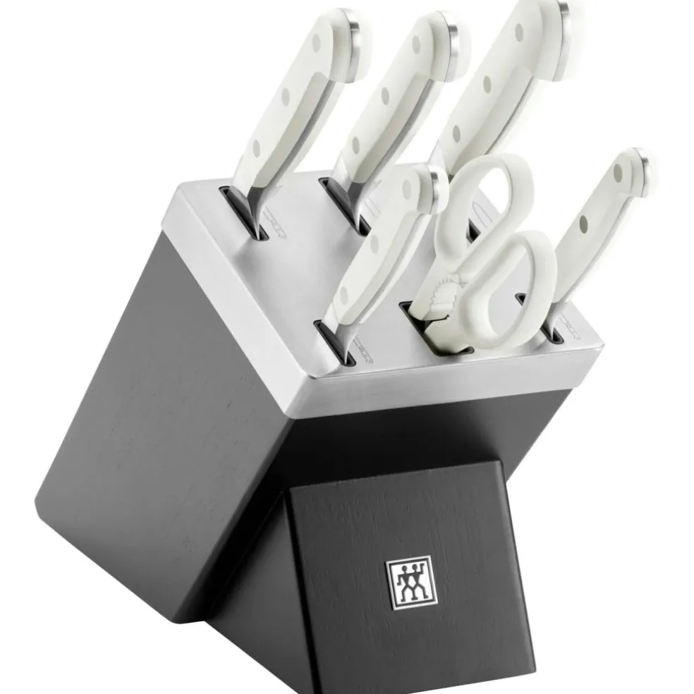 Pro Le Blanc Knife Block With Knives, 7 Pieces