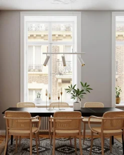 Puls Bar Pendant, Matte White