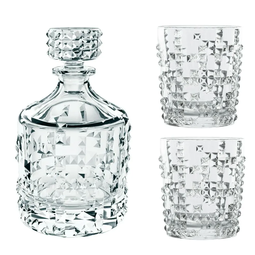 Punk Decanter & 2 Whisky Tumbler