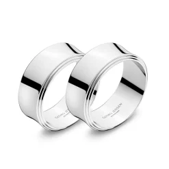 Pyramid Napkin rings, 2 pack, Stainless Steel