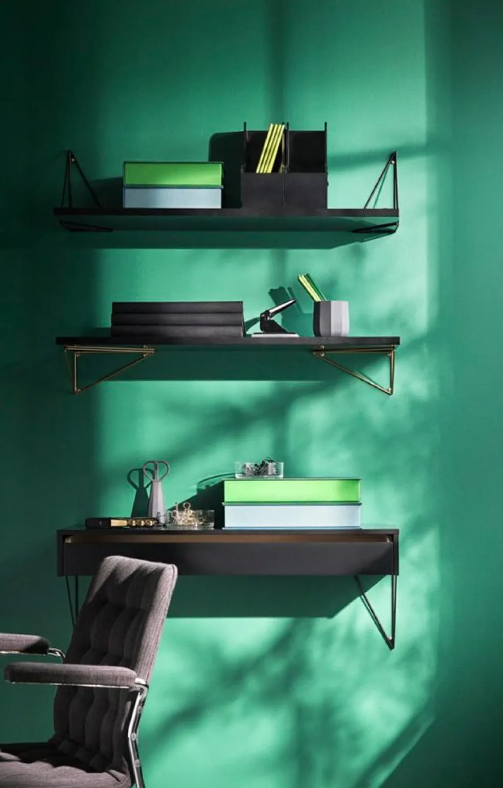 Pythagoras Shelf 80 cm, Oak