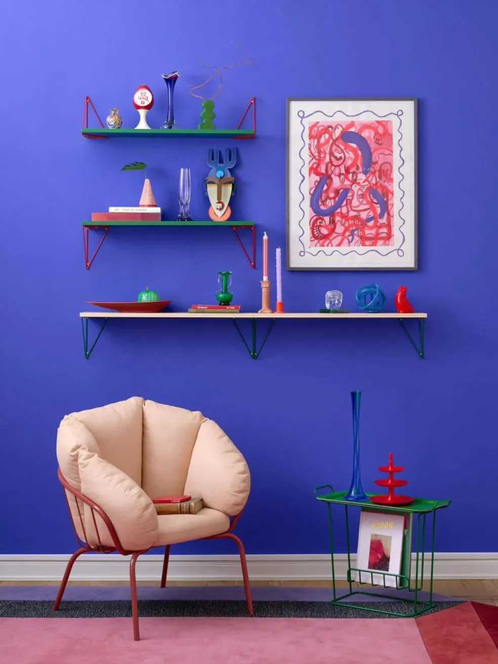 Pythagoras Shelf 80 cm, Oak