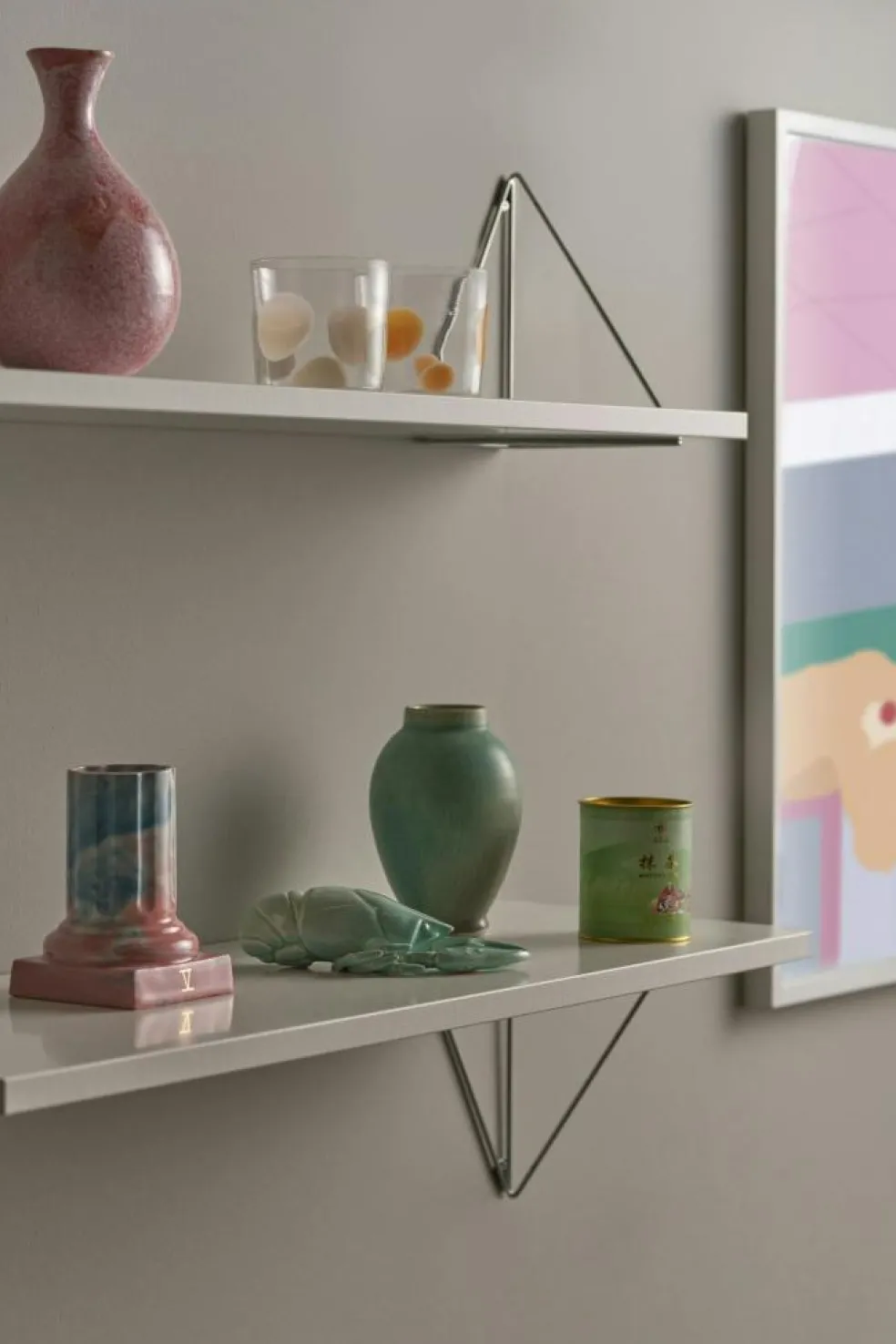 Pythagoras Shelf 80 cm, Oak