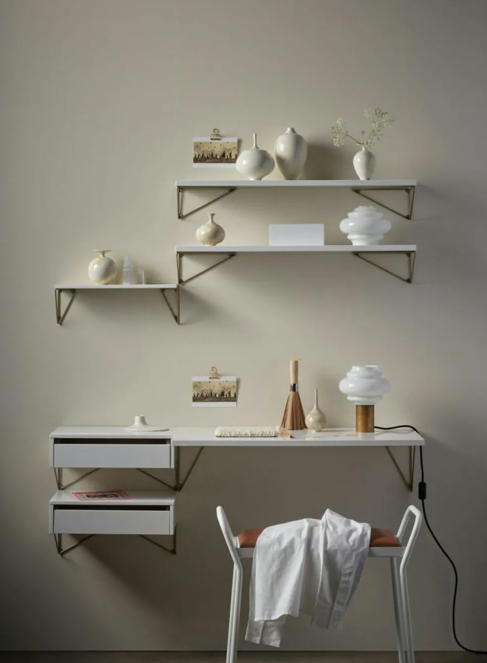 Pythagoras Shelf 80 cm, Oak