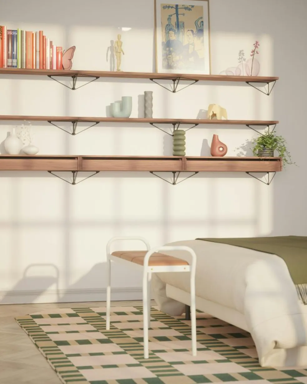 Pythagoras Shelf 80 cm, Oak