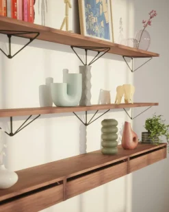 Pythagoras Shelf 80 cm, Oak