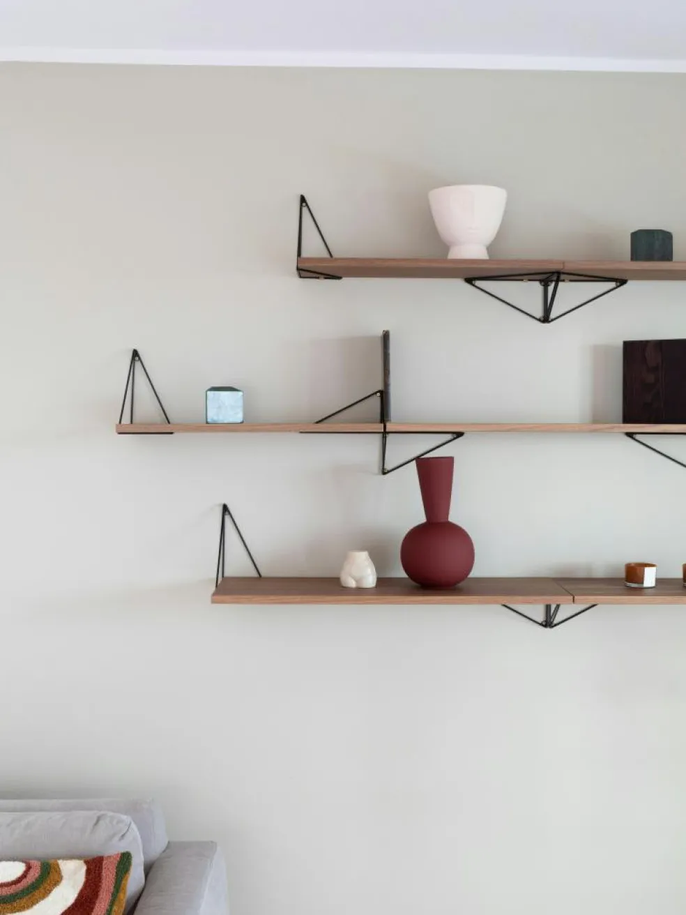 Pythagoras Shelf 80 cm, Oak