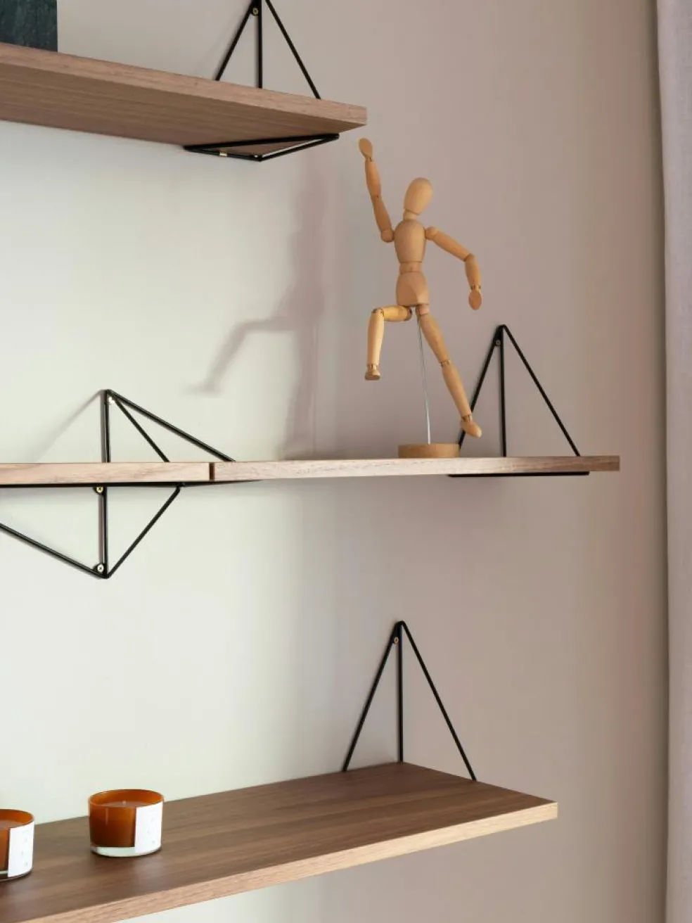 Pythagoras Shelf 80 cm, Oak