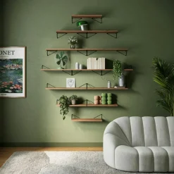 Pythagoras Shelf 80 cm, Oak