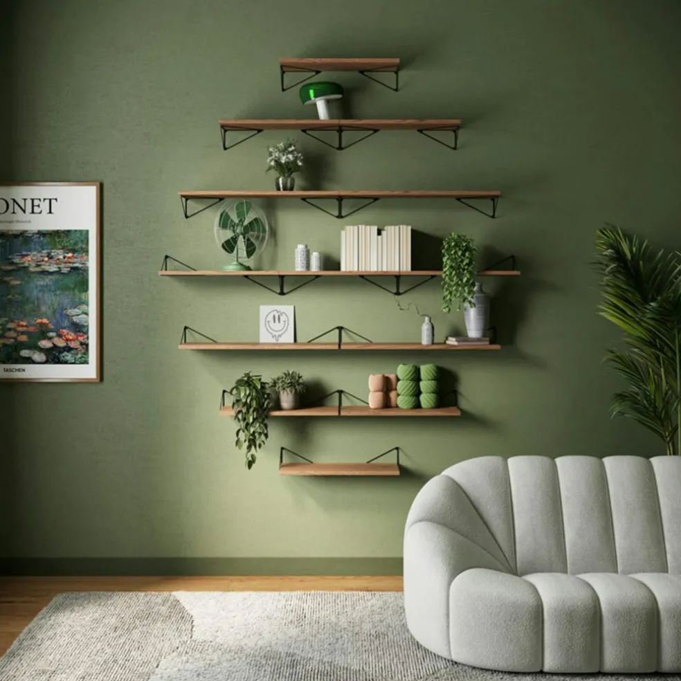 Pythagoras Shelf 80 cm, Oak