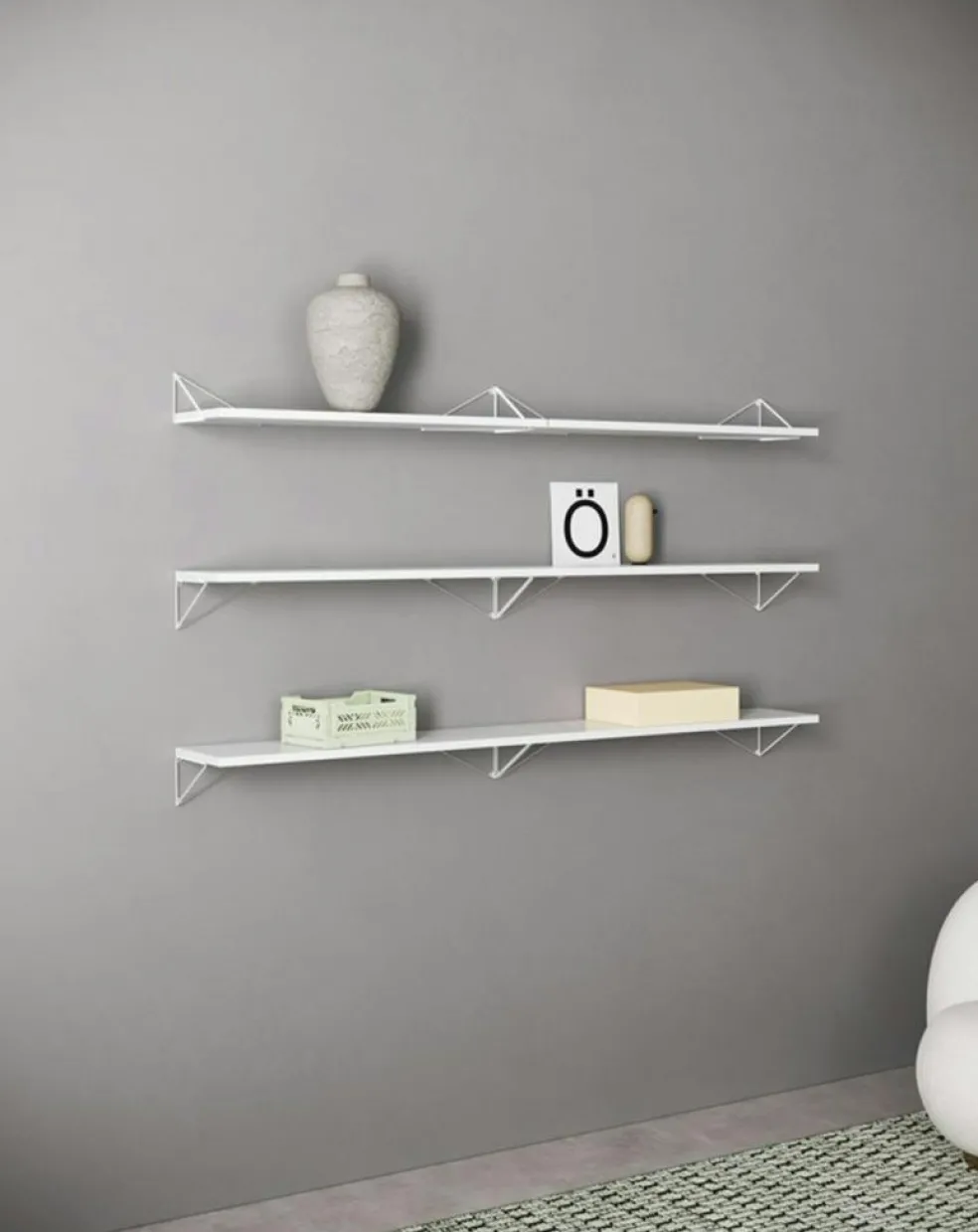 Pythagoras Shelf Set 6 Shelves, Oak / White