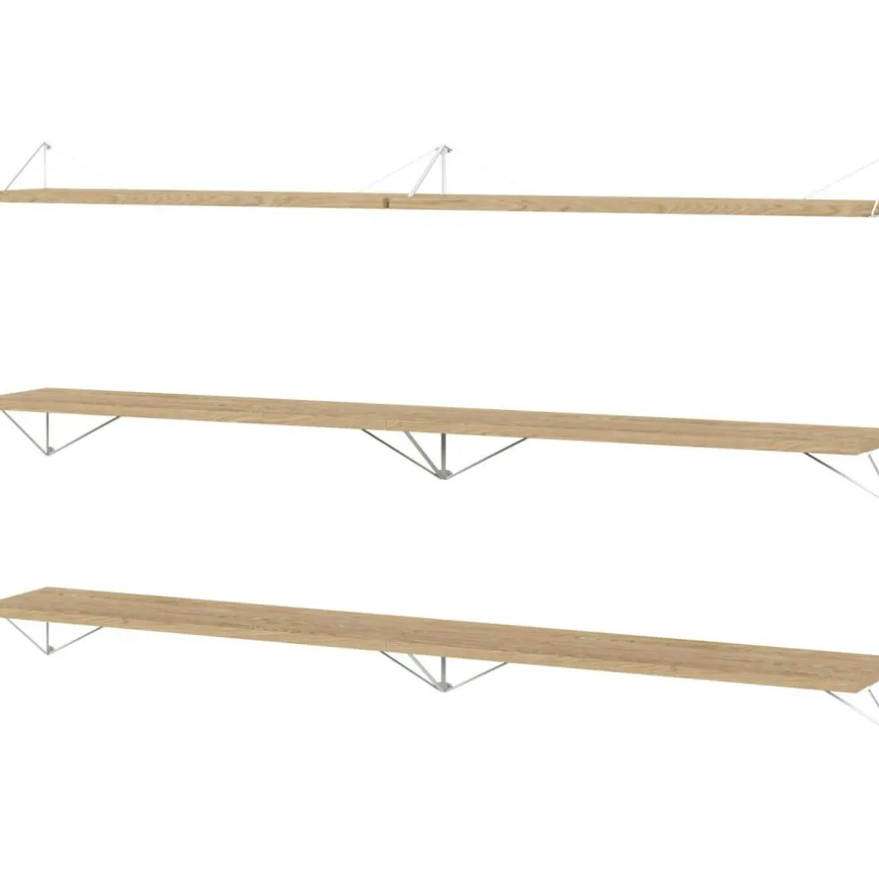 Pythagoras Shelf Set 6 Shelves, Oak / White