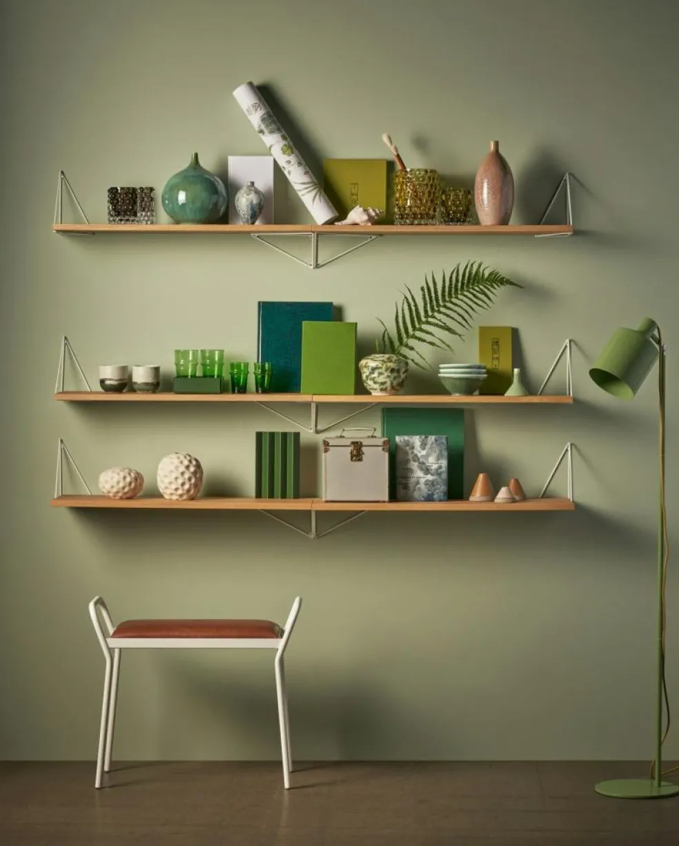 Pythagoras Shelf Set 6 Shelves, Oak / White