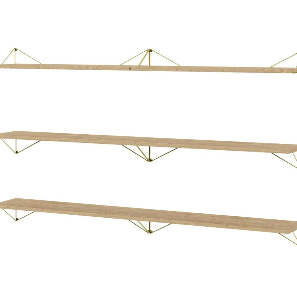 Pythagoras Shelf Set 6 Shelves, Oak / White