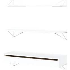 Pythagoras Shelf Set With Drawer L, White