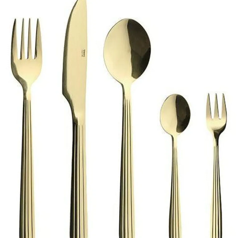 RAW Cutlery set 60-pack, Champagne Gold