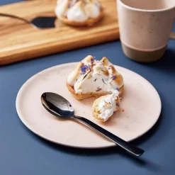 Raw Dessert Spoon 4-pack, Black