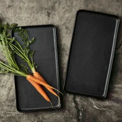 Raw Dishes Titanium Black, 2-pack