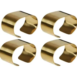 Raw Napkin Ring 4-pack, Gold