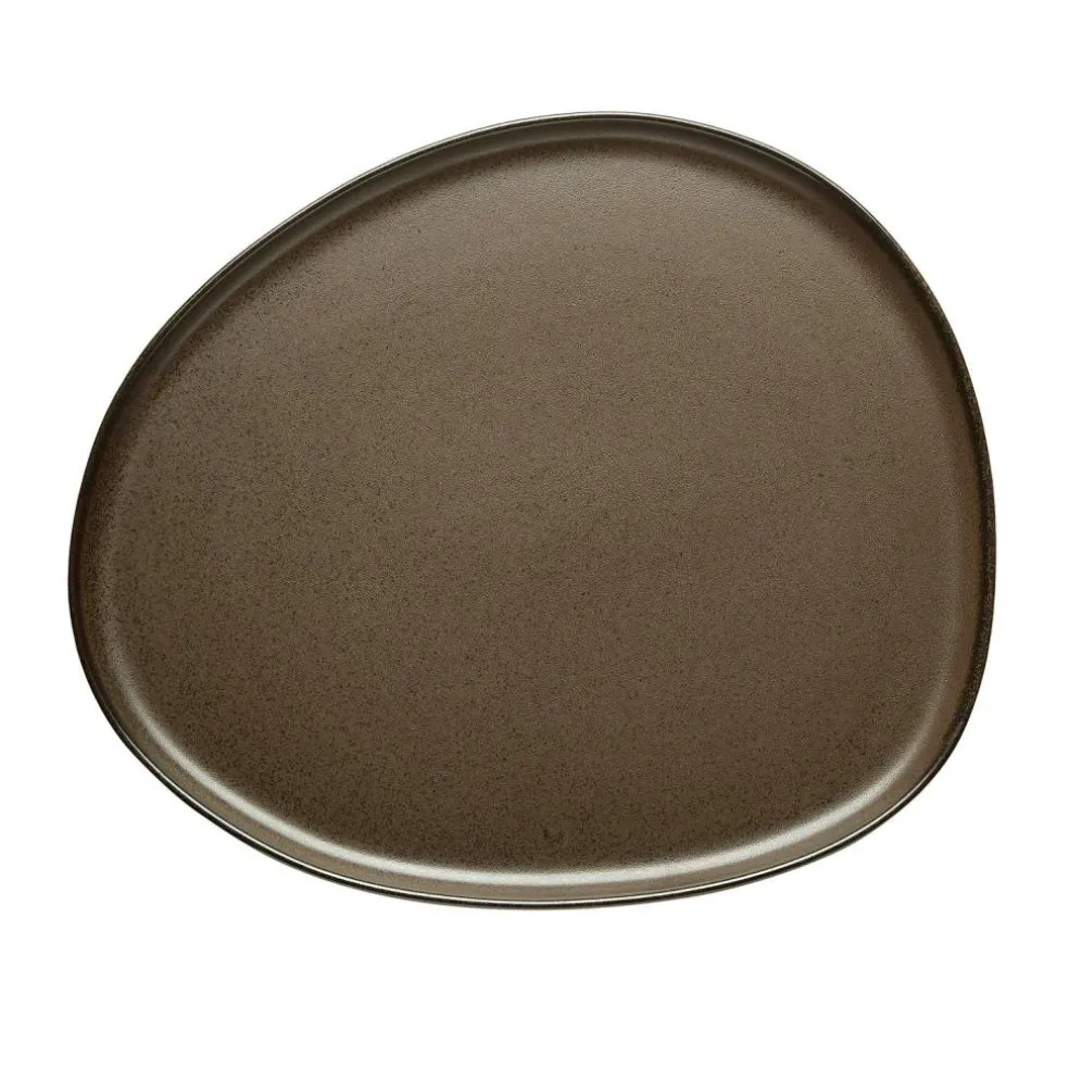 Raw Organic Plate 25x29 cm, Titanium Black