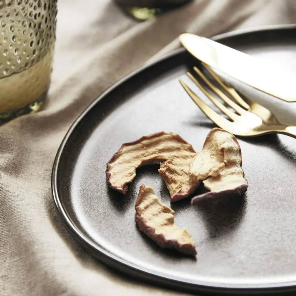 Raw Organic Plate 25x29 cm, Titanium Black