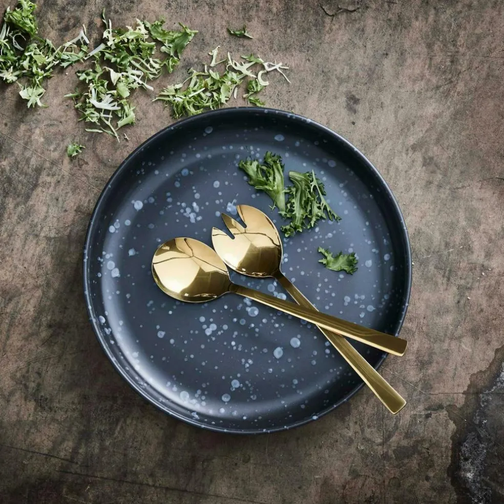 Raw Salad Servers, Gold