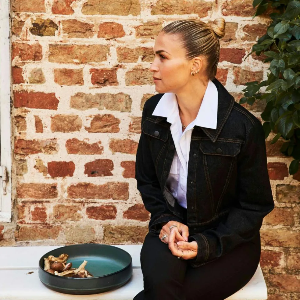 Raw Serving Bowl 30 cm, Northern Green