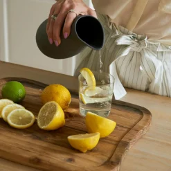 Raw Teak Cutting Board, 33x45 cm