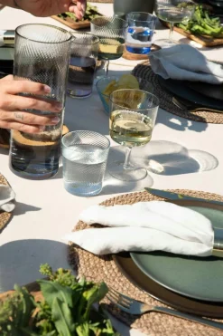 RAW Unique Swirl Glass Low 30 cl, Pink