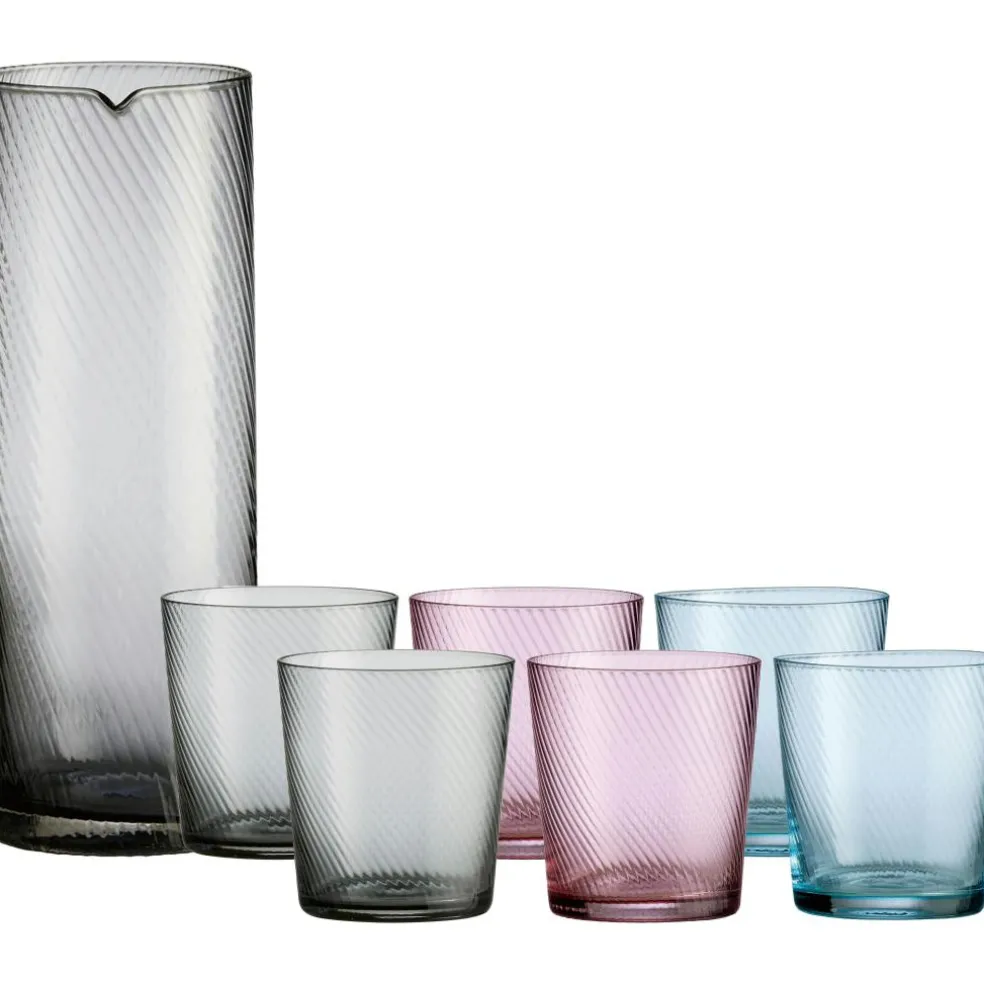 RAW Unique Swirl Glass Set 7-pack