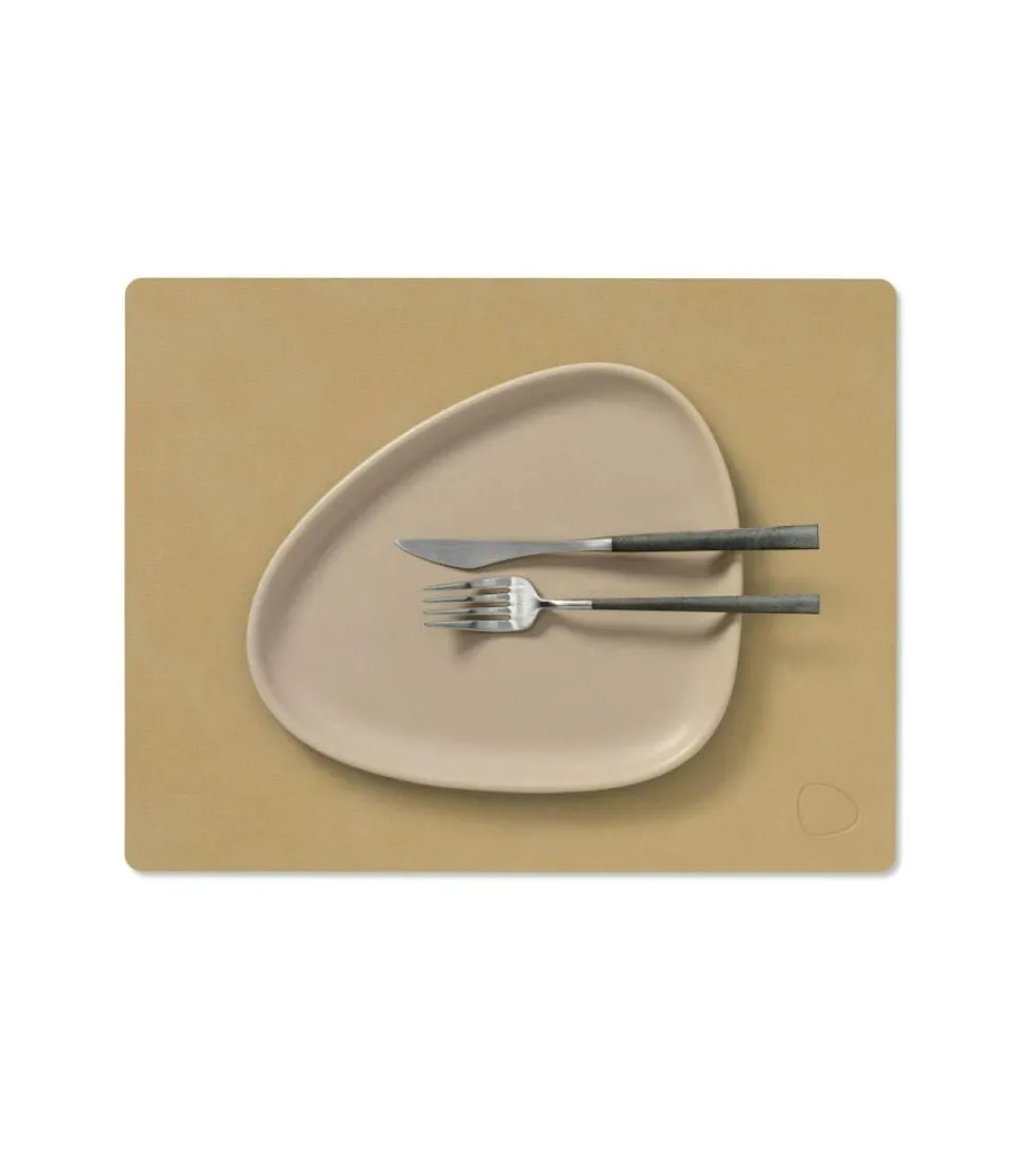 Rectangle M Table Mat Nupo 26x34 cm, Khaki