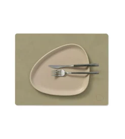 Rectangle M Table Mat Nupo 26x34 cm, Khaki