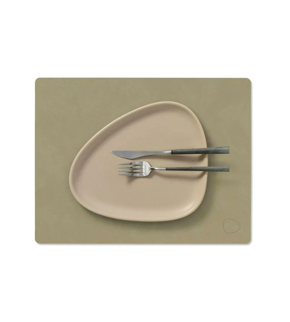 Rectangle M Table Mat Nupo 26x34 cm, Khaki