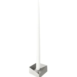 Reflect Candle Holder Small, Brushed Chrome