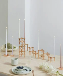 Reflect Candle Holder Small, Brushed Chrome