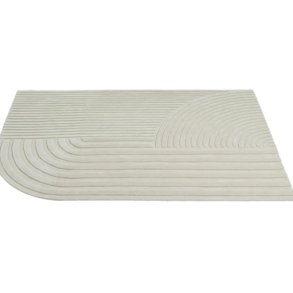 Relevo Wool Rug Off-white, 170x240 cm