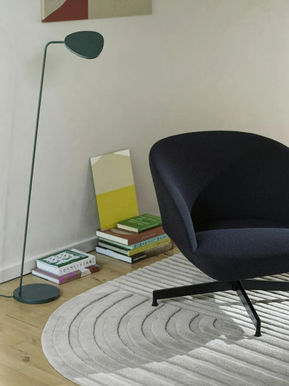 Relevo Wool Rug Off-white, 170x240 cm