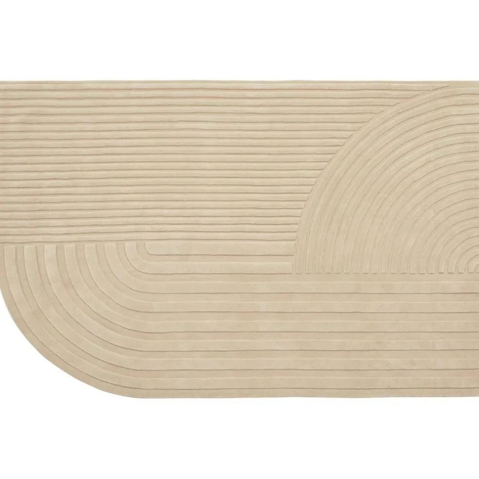 Relevo Wool Rug Off-white, 170x240 cm