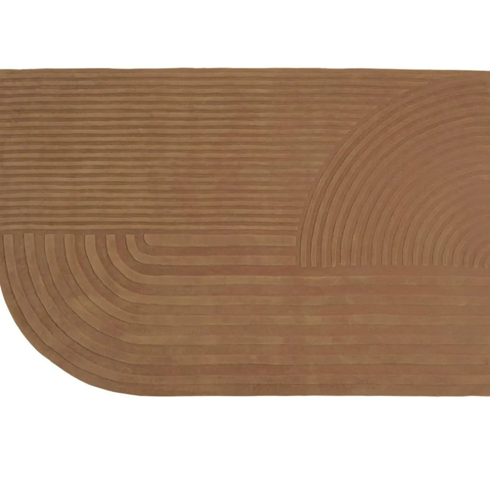 Relevo Wool Rug Off-white, 170x240 cm