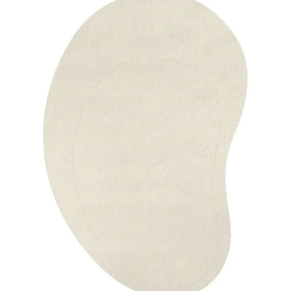 Residue Wool Rug 180x270 cm, Bone White