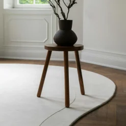 Residue Wool Rug 180x270 cm, Bone White